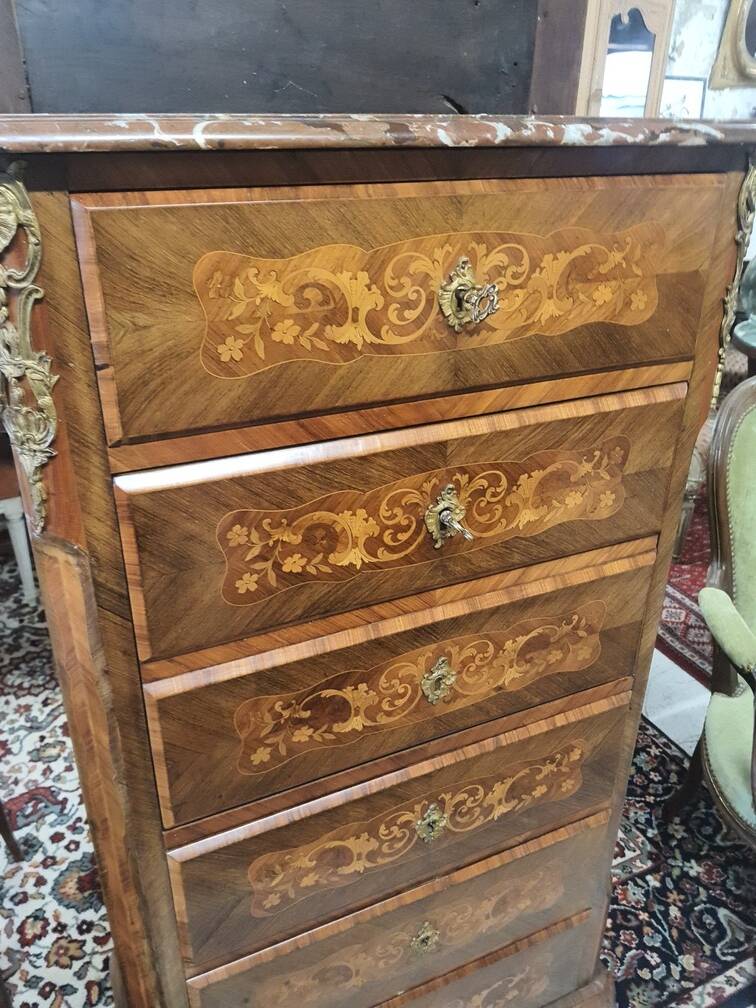 Marquetry secretary