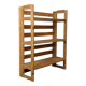 Folding bookcase shelf