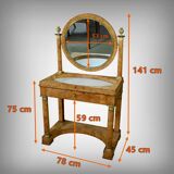 Dressing table in elm burl veneer, Empire period – Early 19th century