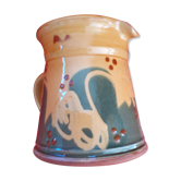Glazed sandstone pitcher, Mediterranean style