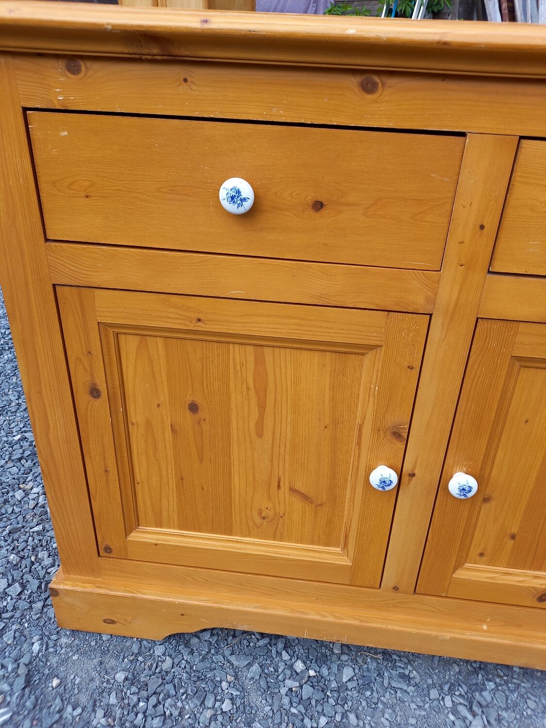 Vintage fir sideboard