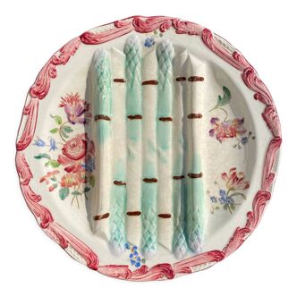 Decorative asparagus plate