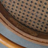 Vintage Bistro Chair with Woven Seat