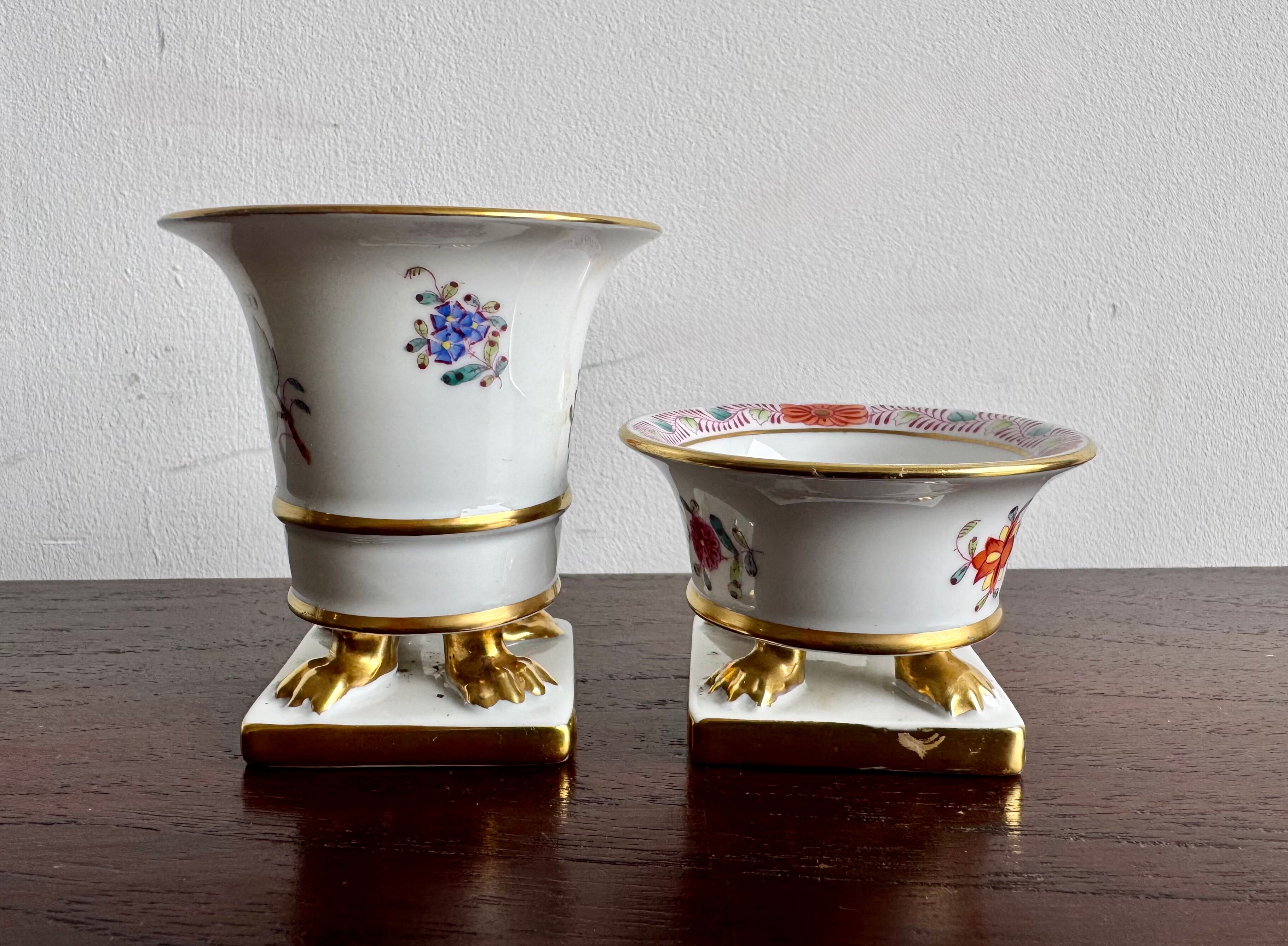 Pair of Small Porcelain Vases by Herend