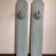 Pair of wall candle holders in Louis XVI neoclassical style with acanthus leaves.