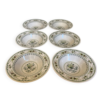 Six Royal Doulton Provençal soup plates