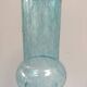 Vase en verre de couleur bleu XXème