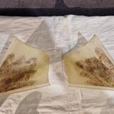 Pair of art deco style wall lights