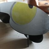 Table basse Macao aluminium laqué noir