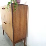 Palissander fineer Palette Möbel kast met 4 vakken en ronde grepen