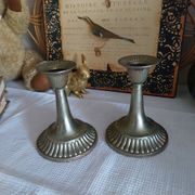 Anciens bougeoirs en laiton