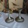 Anciens bougeoirs en laiton