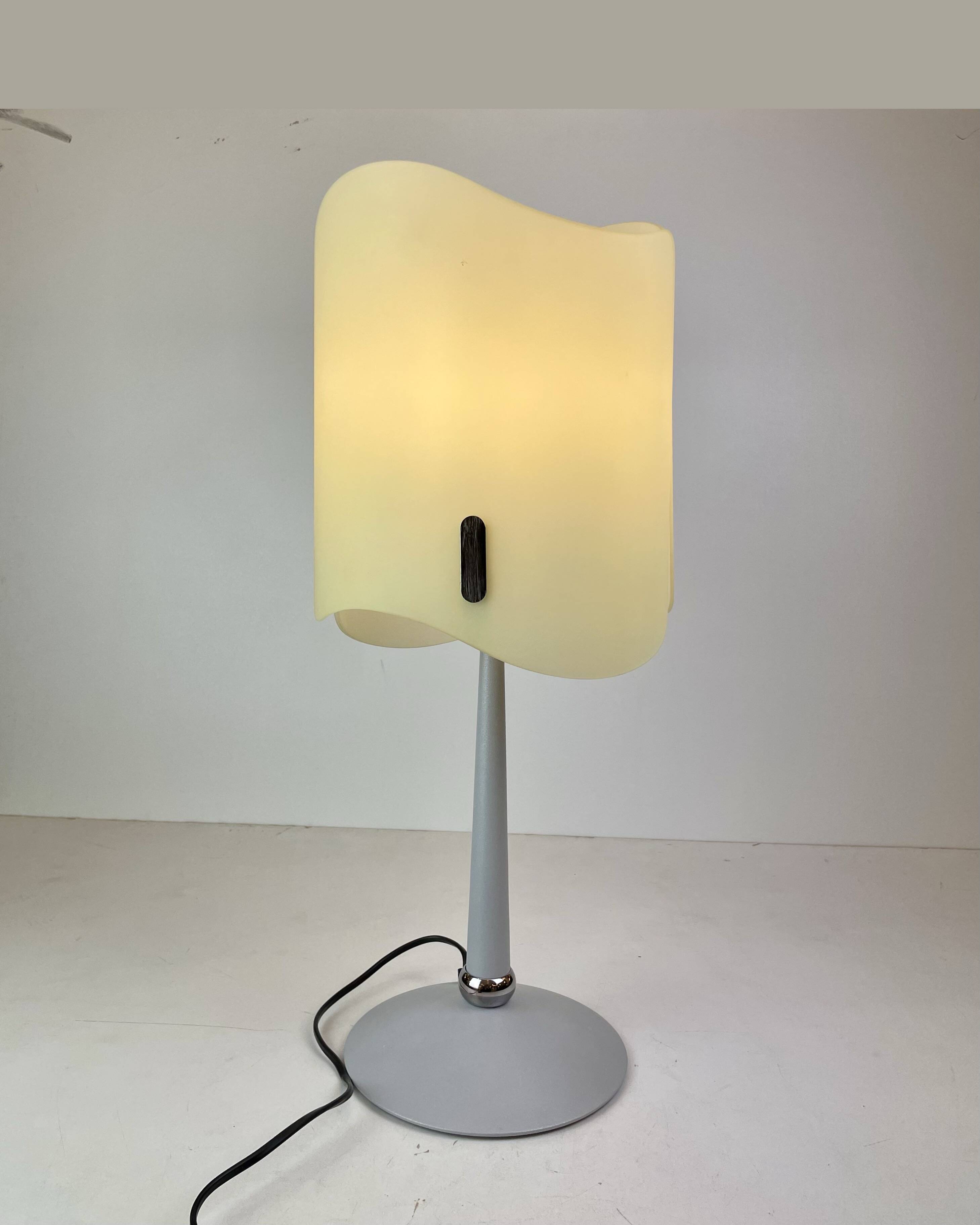 Italian Opaline Table Lamp, 1990s