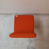 Lot 4 chaises vintage en cuir par Poltronova variante harlow 1971