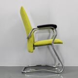 1970s German Tubular Armchair or Desk Chair, Restored