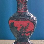 Cinnabar vases