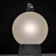 Murano glass table lamp by Itre, cone and satin sphere, Venice 1980s