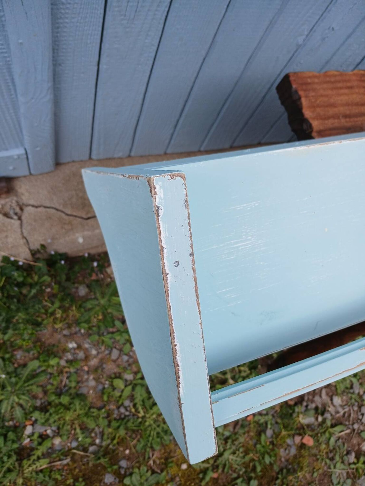 Étagère murale ancienne en bois