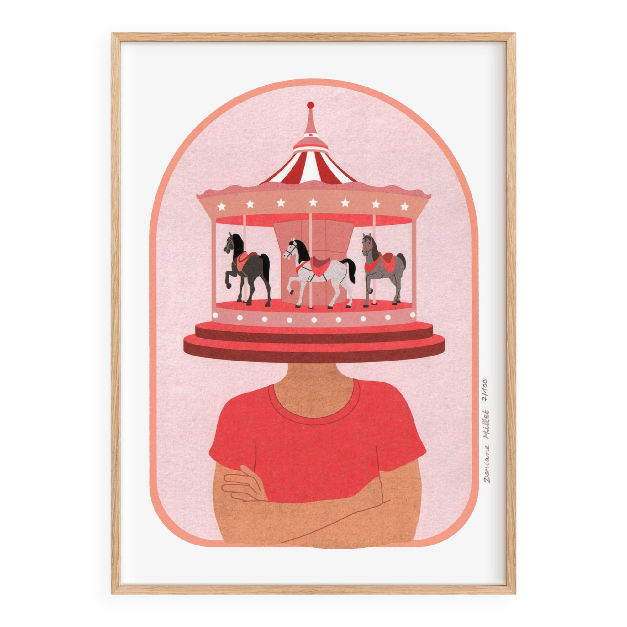 The Dreamer, Art print 13x18 cm, limited edition art print