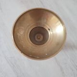 Brass and mother-of-pearl candle holder