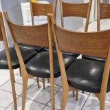 Set of 6 Scandinavian chairs, 1960s