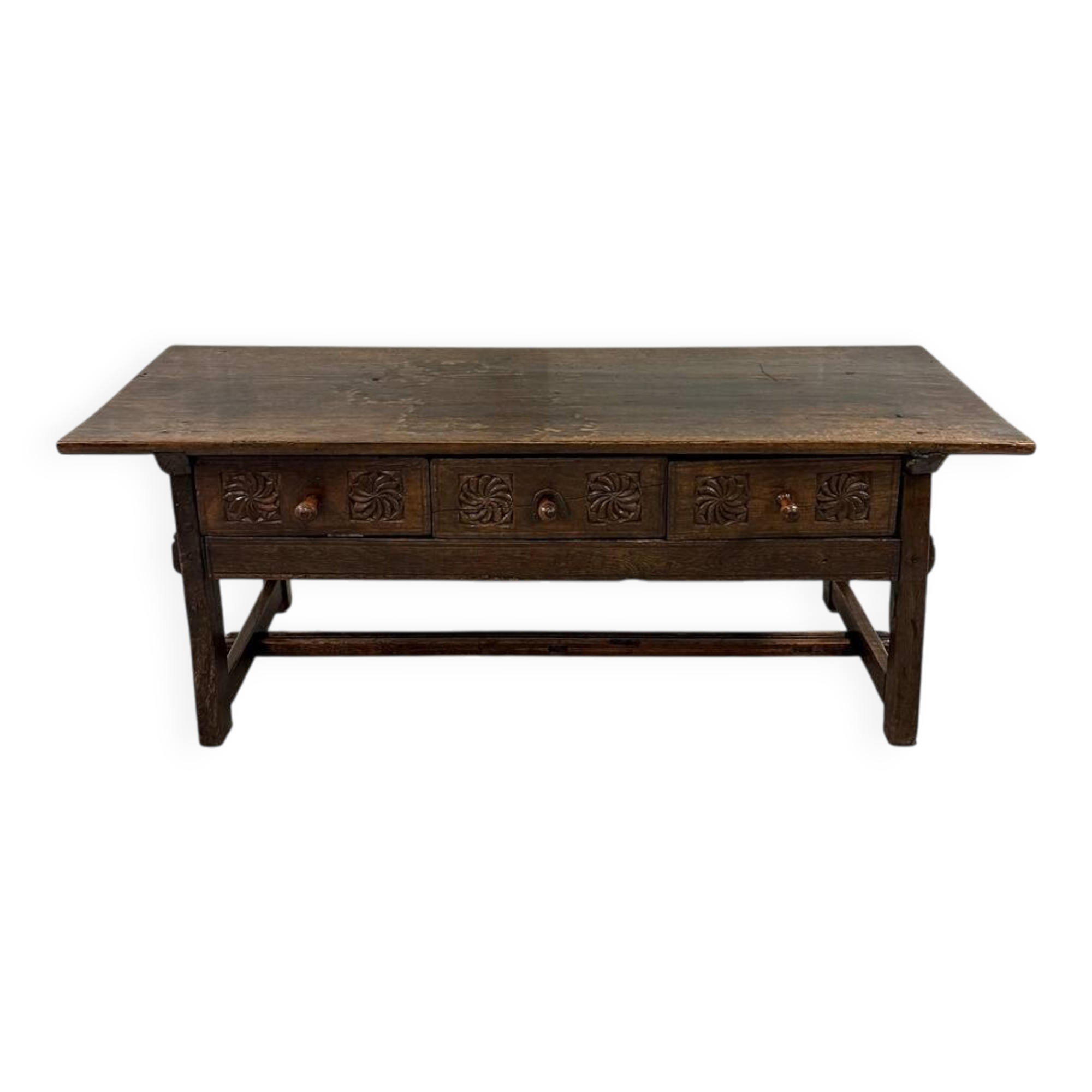 Brutalist antique Spanish coffee table 1880's