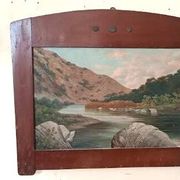 Antique Landscape Painting Oil on Canvas Ercole Benussi (Milan 1844)