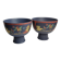 Pair of Rosenthal Liguria bowls by Gilbert Portanier, 1970s, 26 cm