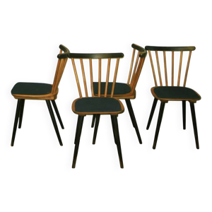 Ensemble de 4 chaises - bleu