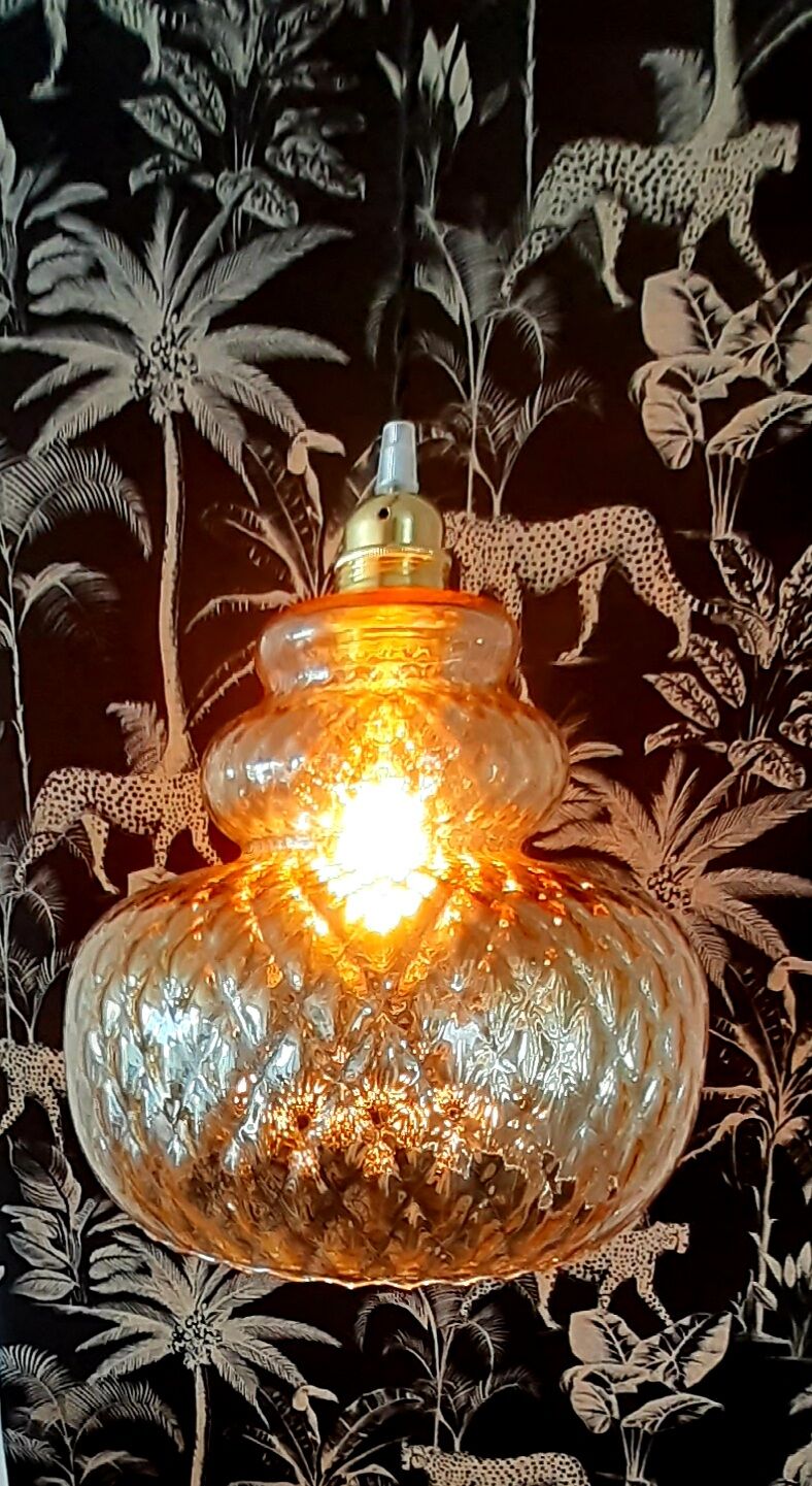 Amber vintage hanging