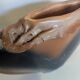 Sculptural glazed ceramic vase – Set of 3 pieces