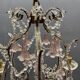 Chandelier en verre de Murano rose des années 1960