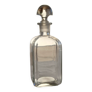 Carafe ancienne en verre - bouchon