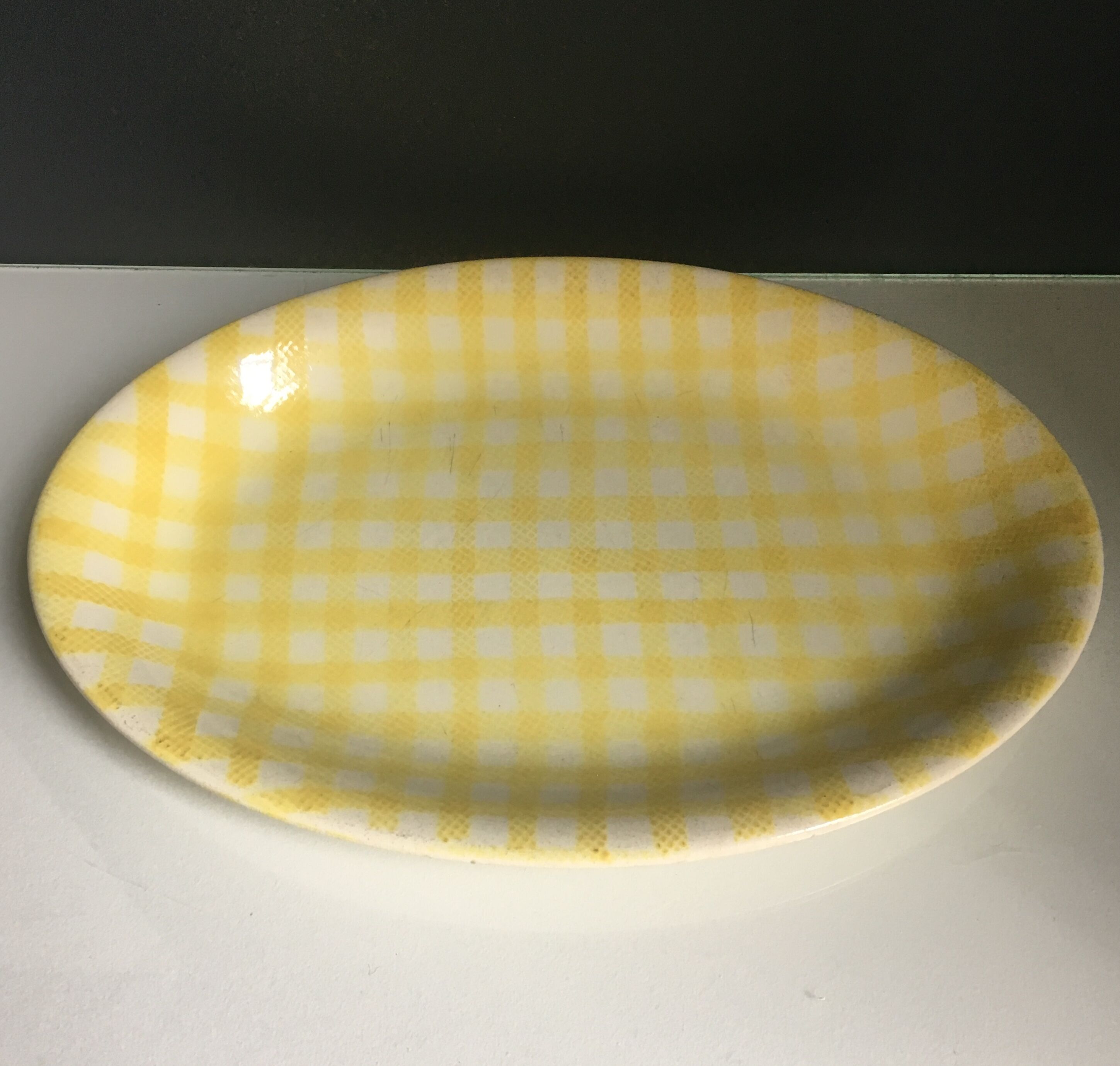 Set of dishes, salt faience