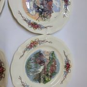 6 Small Dinner Plates Diameter 21 Cm Sarreguemines Obernai Loux