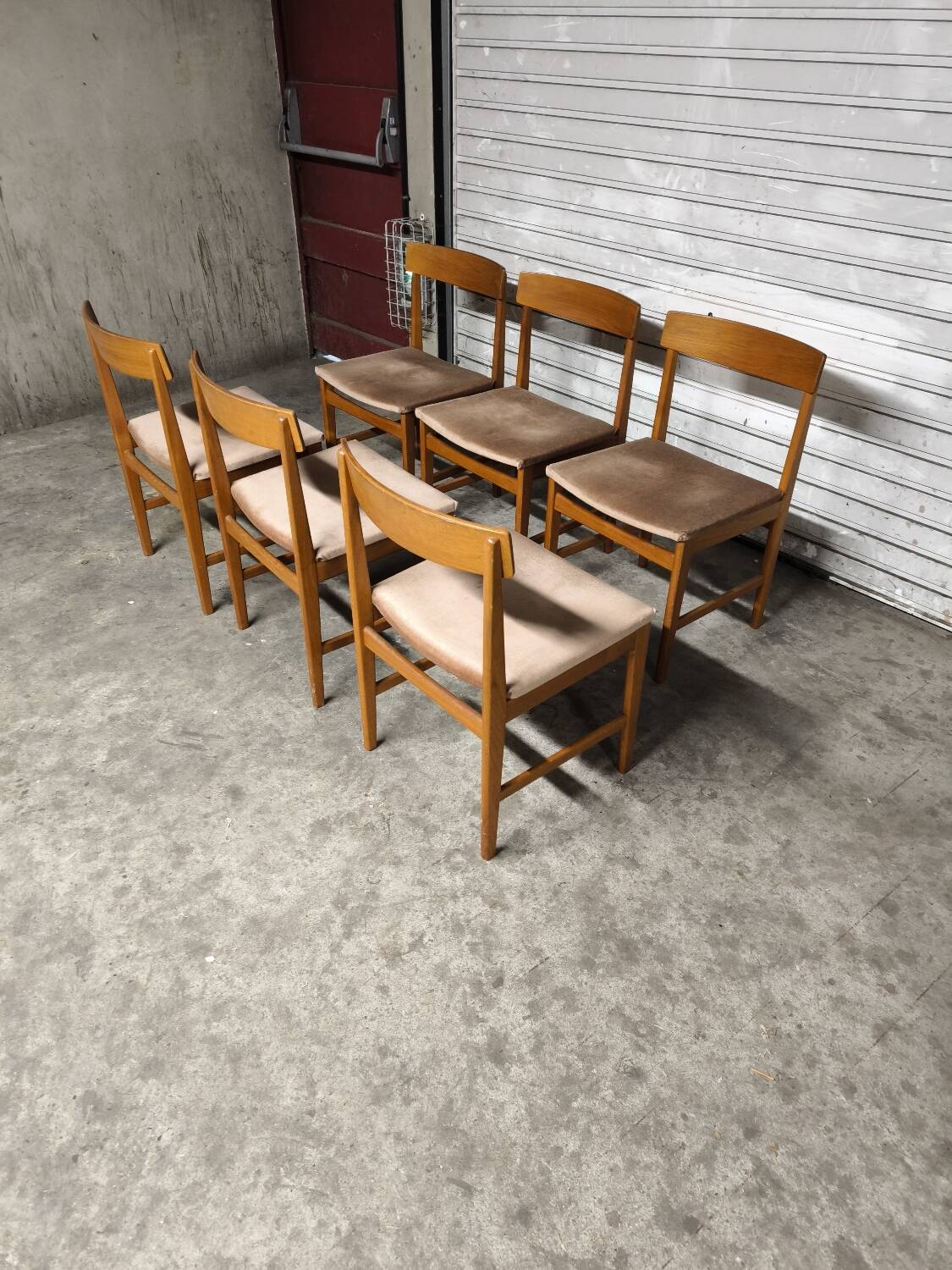Scandinavian vintage solid teak chairs ulferts sweden 1960