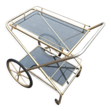 Servant's service with foldable wheels vintage gilded