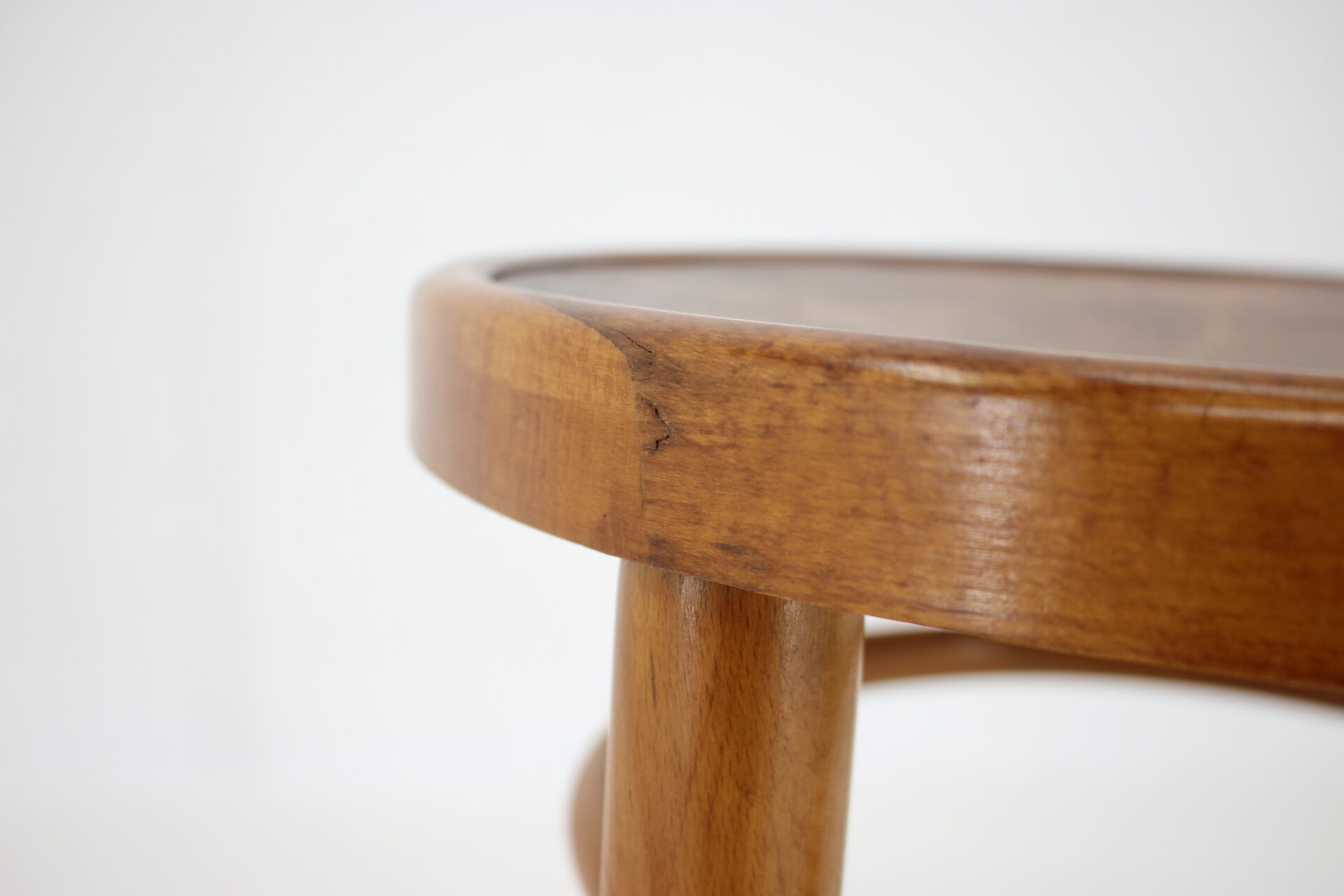 1940s Thonet Stool, Czechoslovakia