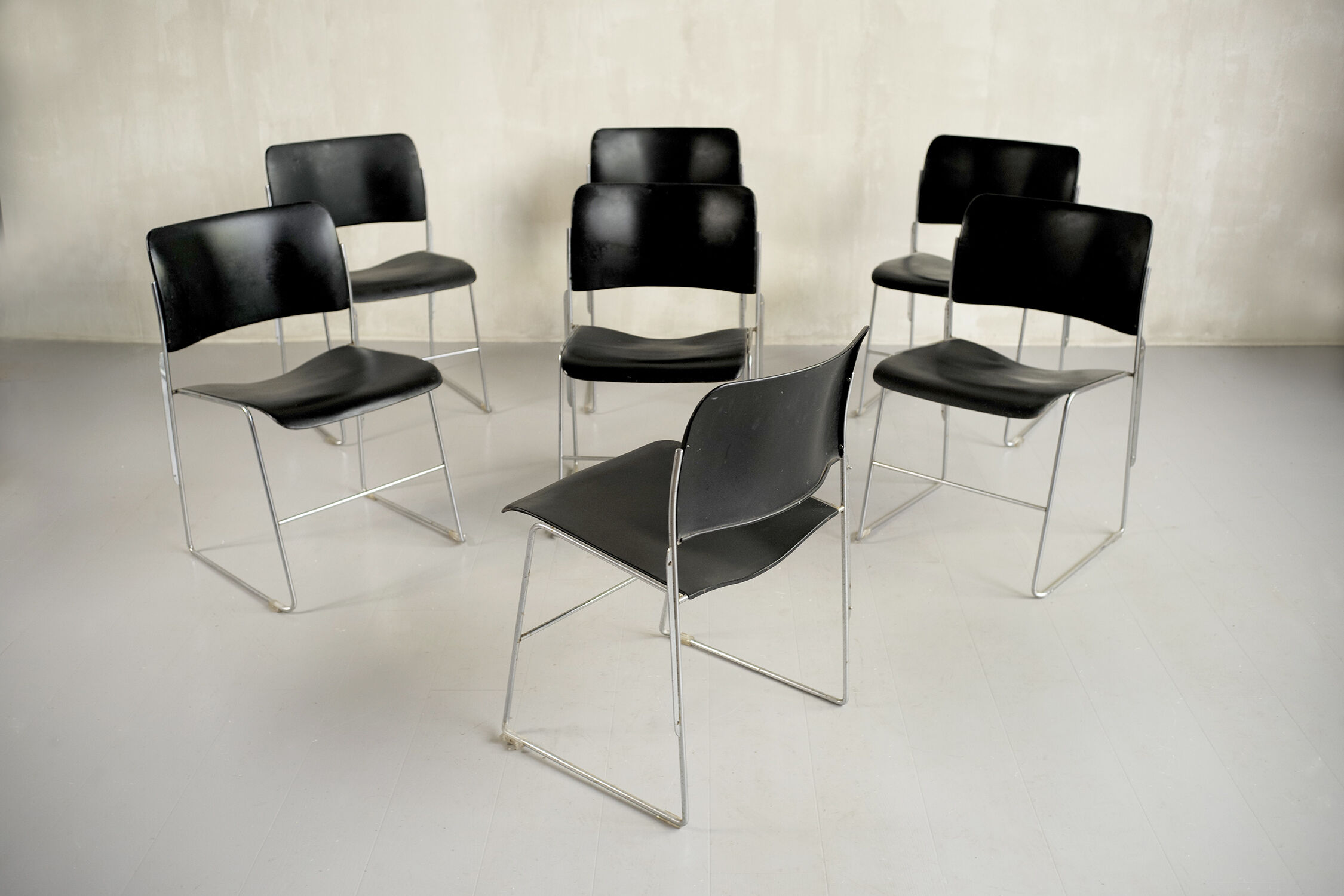 David Rowland, GF 40/4 Stackable Chairs Series, 1970