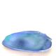 Zoomorphic fish dish in enamelled sandstone, signed EB