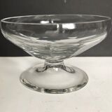 Set of six crystal champagne glasses