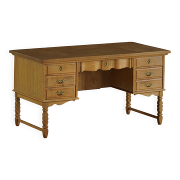 Bureau d'écriture danois de style « Mid-Century Modern », en chêne, de Henning Kjærnulf, 1960