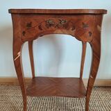 Pair of marquetry tables