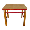 Children's desk in light wood, curved feet, Baumann