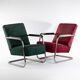 1930 cantilever armchair, upholstered green