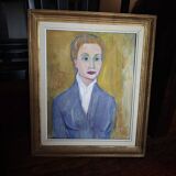 Painting by Jean Micoine - Oil on framed panel - 1953