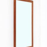 Filigree mid-century teak mirror by Aarhus Glasimport og Glassliberi A/S / Danish modern design / 1960s / 1970s