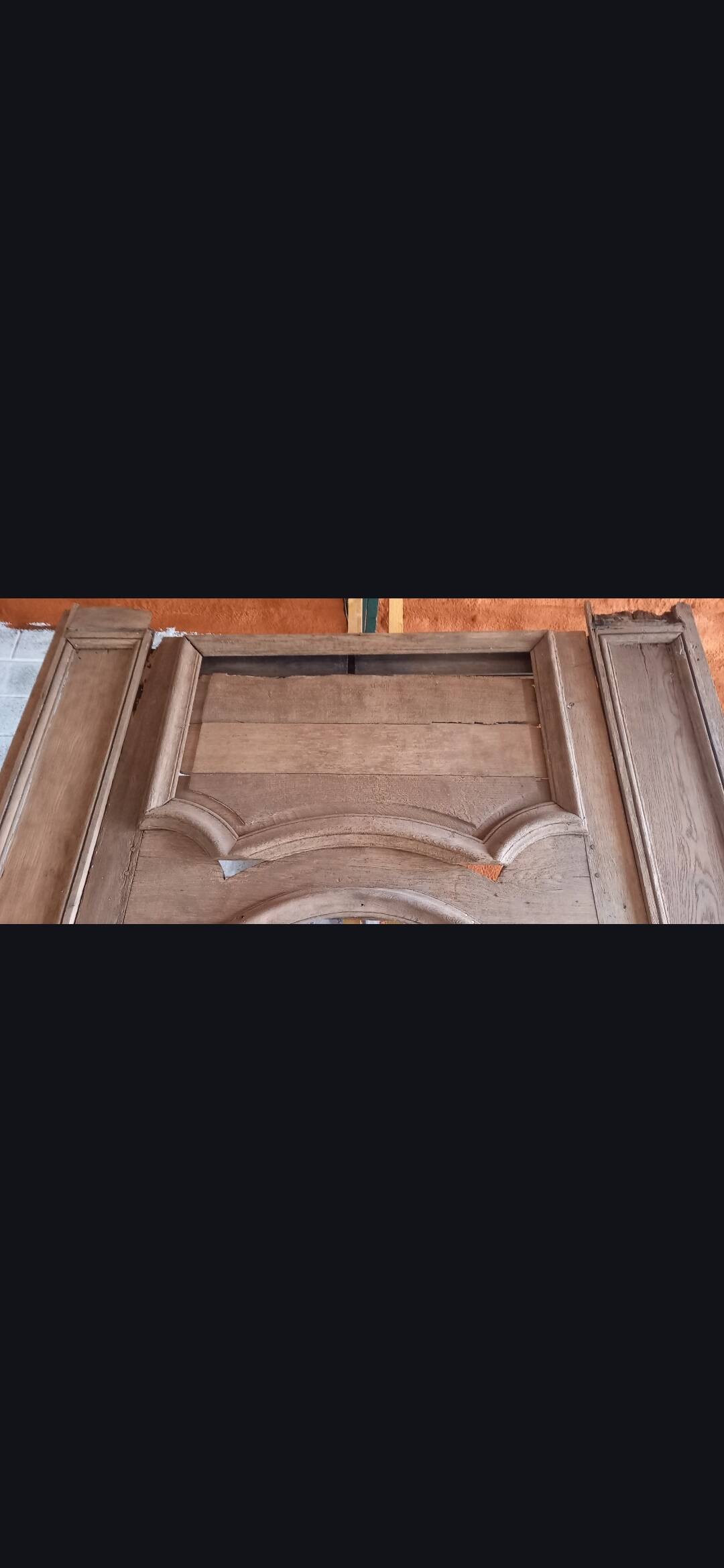 Cheminée et trumeau de château XVIIIe en chêne