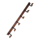 Wooden and metal wall hook