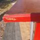 table de bistrot, bois et aluminium